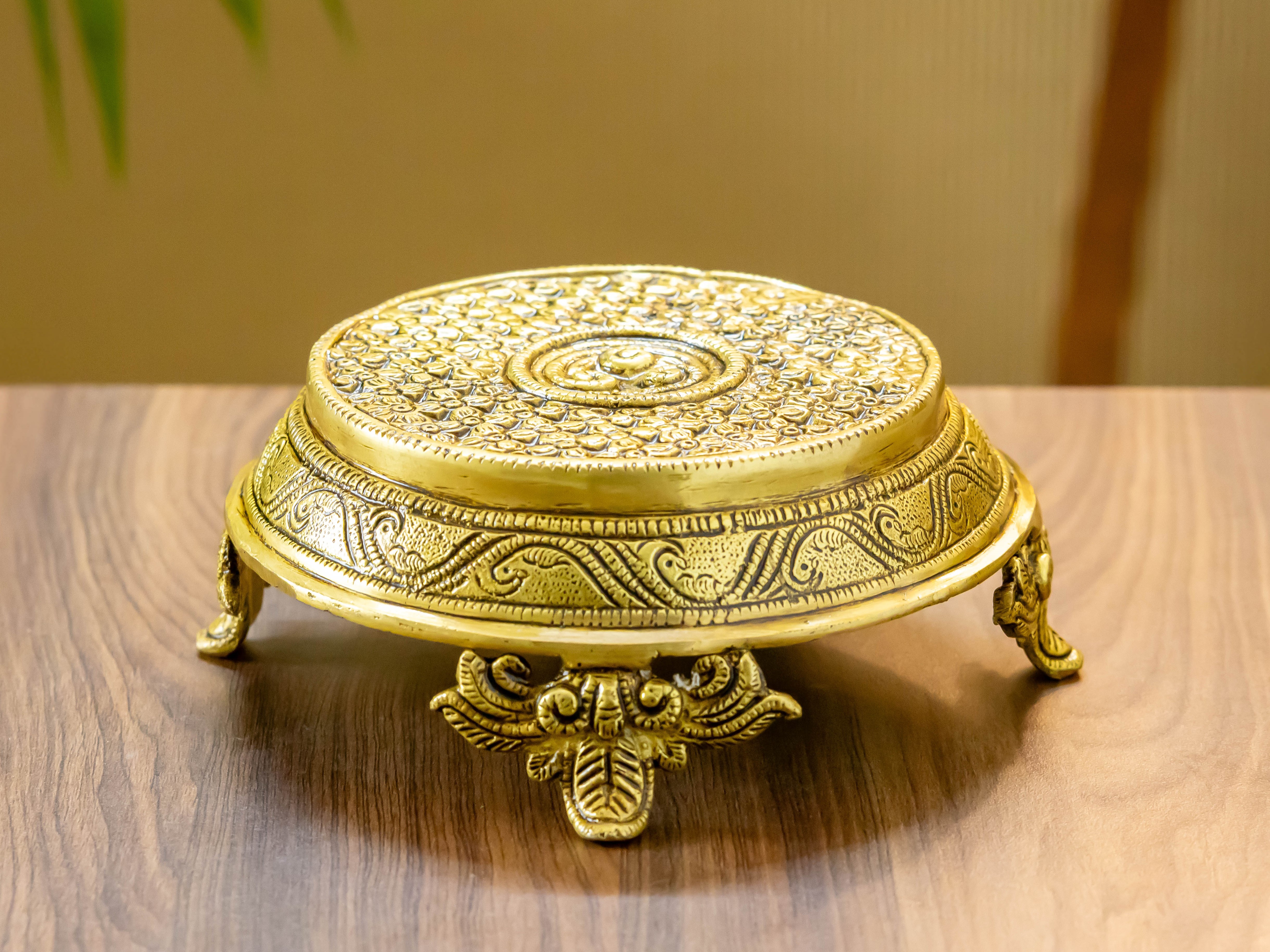Brass Elegance Chauki Showpiece